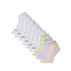 O'Neill Dames sneakersokken 9-pack wit/blossom thistle reed