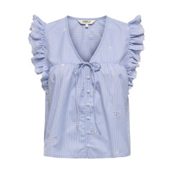 Only onltessa life capslevee v-neck top 15348871 serenity stripes