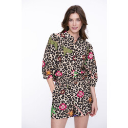 Geisha blouse 53491-20 720 sand/green/blue