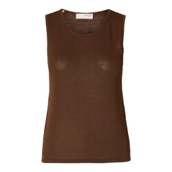 Selected Femme slfmoon sus sl knit top b 16093769 chestnut