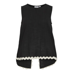 Vila vimanda wavy o-neck s/l top 14106795 black beauty