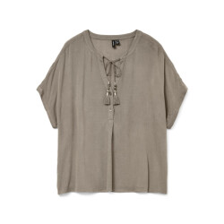 Vero Moda vmbente ss wide top wvn ga 10329387 silver mink