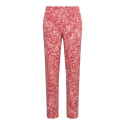 &Co Woman &co women broek possie flower stone red multi