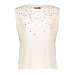 Geisha 52342-47 010 t-shirt h rhinestones off-white