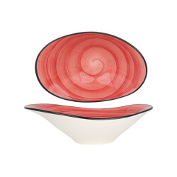 Bonna Serveerschaal aura passion porselein 27x19 cm (750cc) set van 2