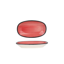 Bonna Serveerschaal aura passion porselein 15x8.5 cm set van 2
