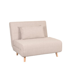 Label51 Slaapbank single naturel boucle single | naturel poot