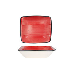 Bonna Serveerschaal aura passion porselein 19x17 cm set van 2
