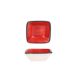 Bonna Serveerschaal aura passion porselein 8x8.5 cm set van 2