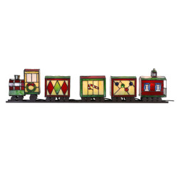 LumiLamp Tiffany tafellamp trein 100x9x20 cm groen glas tiffany lampen