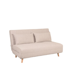 Label51 Slaapbank double naturel boucle double | naturel poot
