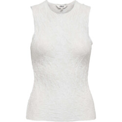 Only Onljoanne s/l o-neck top ox wvn cloud dancer