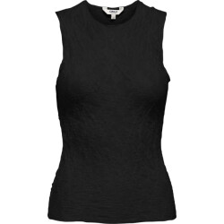 Only Onljoanne s/l o-neck top ox wvn black