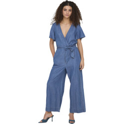 Only Onlbea hanna ss dnm jumpsuit bj medium blue denim