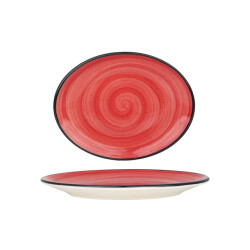 Bonna Serveerschaal aura passion porselein 25x19 cm set van 2