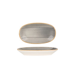 Bonna Serveerschaal aura space porselein 15x8.5 cm set van 2