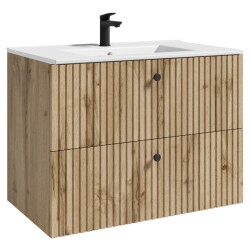 Badplaats Badkamermeubel saros 80 x 45 cm - badmeubel met wastafel