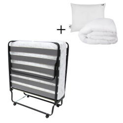 Troonz ® opklapbed morena royal 90 x 200 cm logeerbed inclusief hoofdkussen