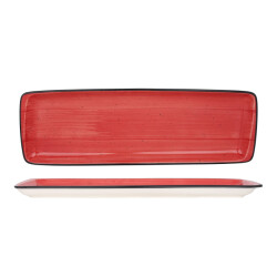 Bonna Serveerschaal aura passion porselein 48x16 cm set van 2