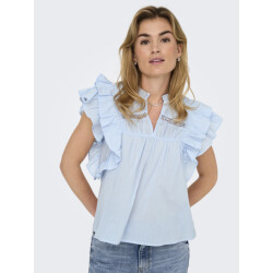Only Onlsunny life capsl frill top wvn n