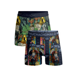 Muchachomalo Jongens 2-pack boxershorts pussboots wizardoz