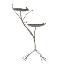 Clayre & Eef Vogelvoederbak 38x43x78 cm bruin metaal