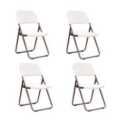 Lifetime ® 4 stuks stevige klapstoelen van kunststof max 125 kg -