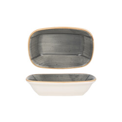 Bonna Serveerschaal aura space porselein 17x11.5 cm set van 2