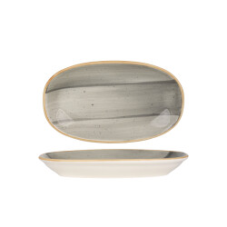 Bonna Serveerschaal aura space porselein 24x14 cm set van 2
