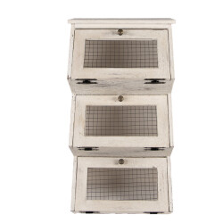 Clayre & Eef Wandkast 33x25x61 cm hout metaal
