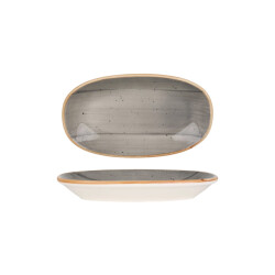 Bonna Serveerschaal aura space porselein 19x11 cm set van 2