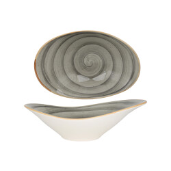 Bonna Serveerschaal aura space porselein 27 cm (750cc) set van 2