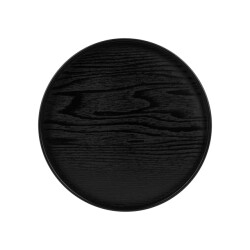 QUVIO Houten dienblad rond maat l diameter 30 cm -