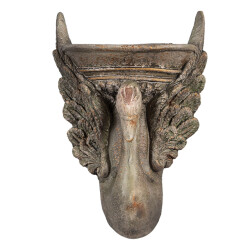 Clayre & Eef Bloempot 30x15x43 cm keramisch materiaal zwaan