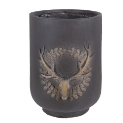 Clayre & Eef Bloempot Ø 23x31 cm keramisch materiaal hert