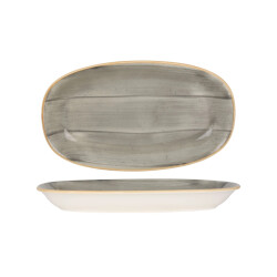 Bonna Serveerschaal aura space porselein 34x19 cm set van 2
