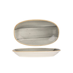 Bonna Serveerschaal aura space porselein 24x14 cm set van 2