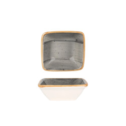 Bonna Serveerschaal aura space porselein 8x8.5 cm set van 2