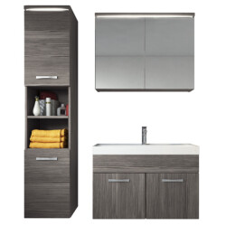 Badplaats Badkamermeubel set paso 80 x 40 cm grijs badmeubel met