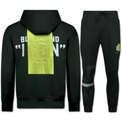 Top-Star Icon hoodie gouden print joggingpak volwassenen