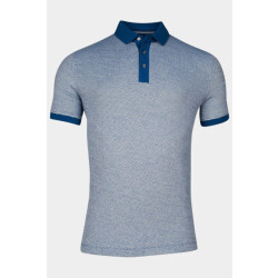 Baileys Polo korte mouw poloshirt 2-tone structure pi 515274/68