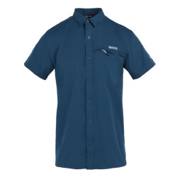 Regatta Heren packaway reisshirt met korte mouwen