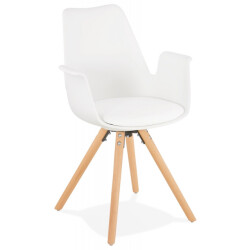 Alterego Stoel met armleuningen zalik 585x50x82 cm