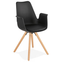 Alterego Stoel met armleuningen zalik 585x50x82 cm