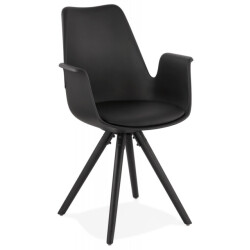 Alterego Stoel met armleuningen zalik 585x50x82 cm