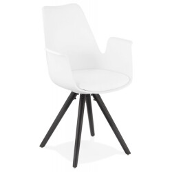 Alterego Stoel met armleuningen zalik 585x50x82 cm