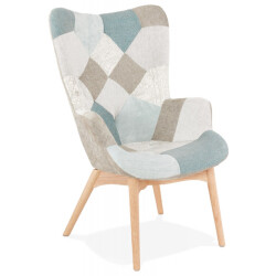 Alterego Damian lounge vleugelfauteuil 67x65x93 cm