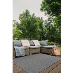 Muratap Brussels uni buitenkleed – effen indoor & outdoor vloerkleed – tuinkleed,