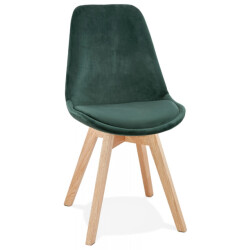 Alterego Joe fluwelen stoel 48x56x85 cm