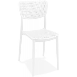 Alterego Palma geperforeerde terrasstoel 53x45x82 cm